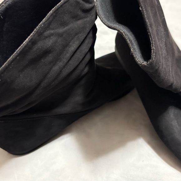 Black Suede Ankle Boots - Picture 2 of 10